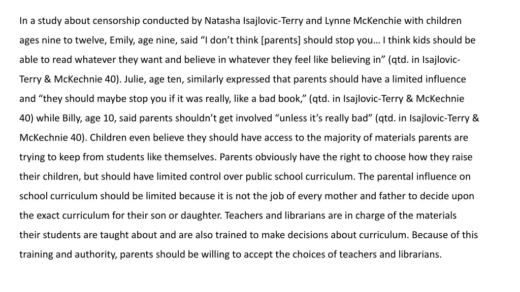 in a study about censorship conducted by natasha