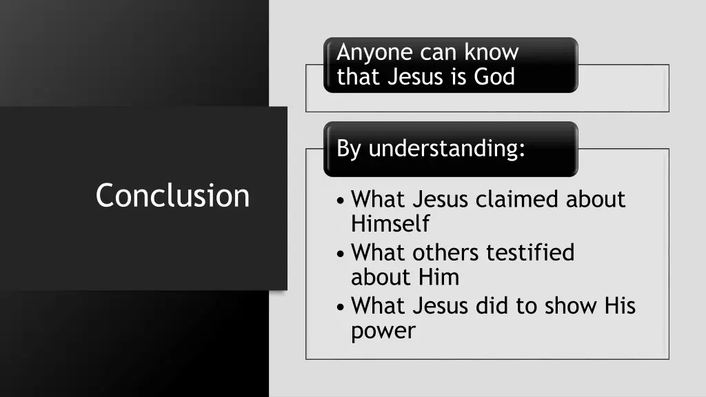 anyone can know that jesus is god 1
