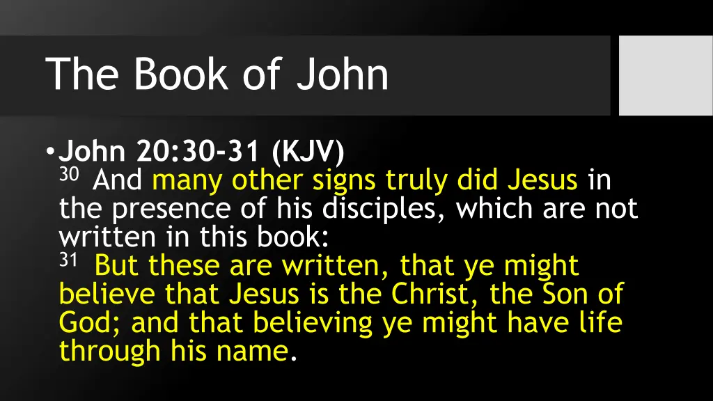 the book of john