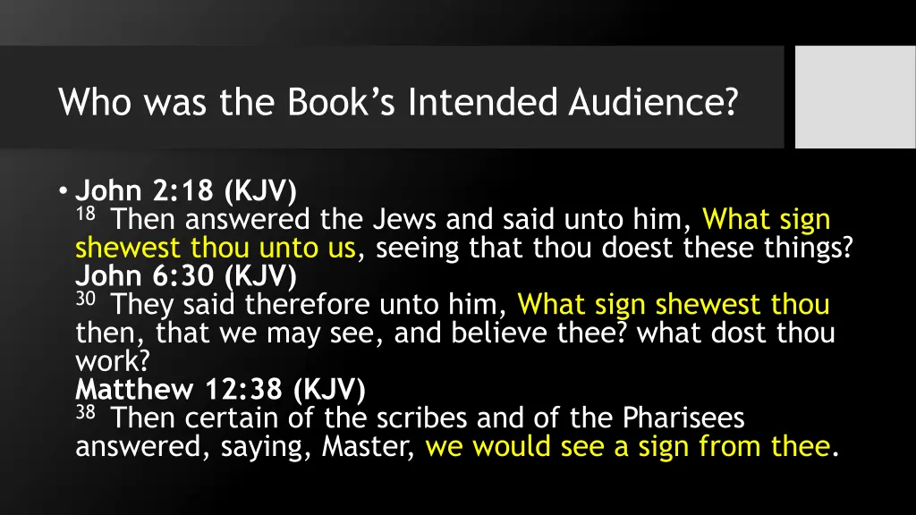who was the book s intended audience