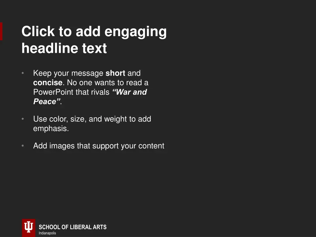click to add engaging headline text 1