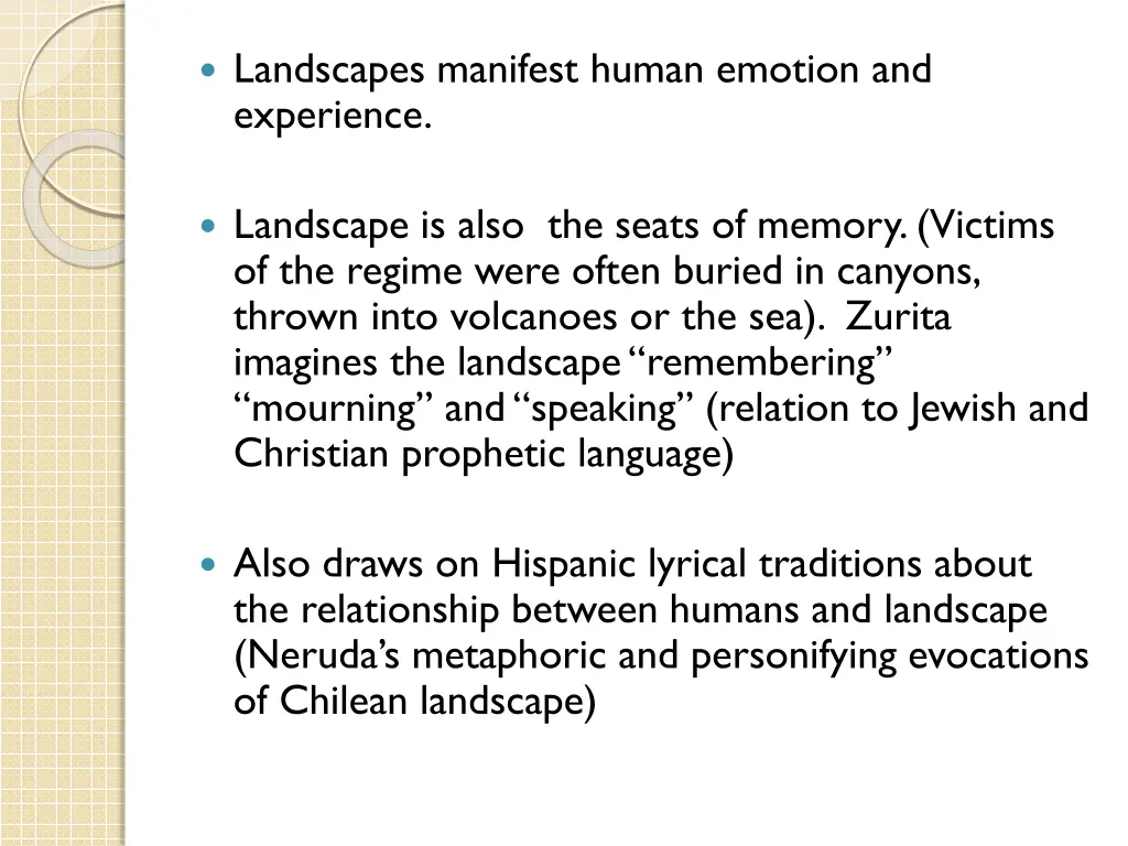 landscapes manifest human emotion and experience