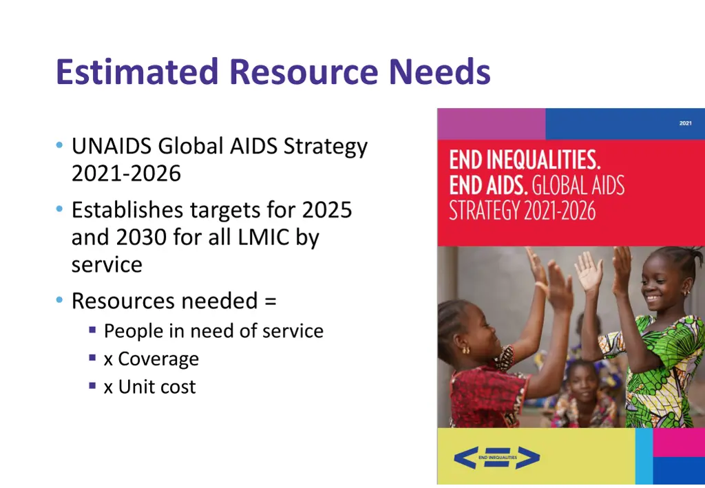 estimated resource needs