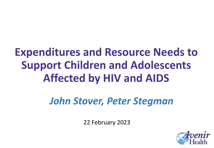 expenditures and resource needs to support