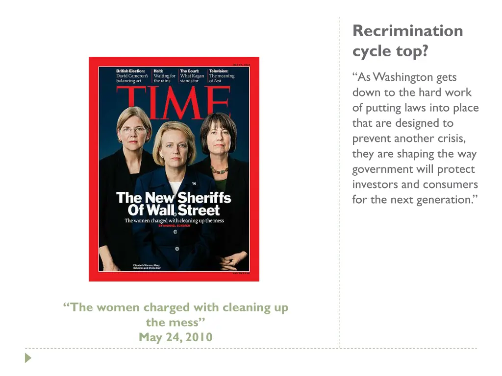 recrimination cycle top