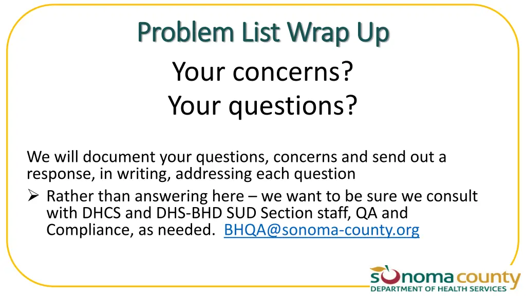 problem list wrap up problem list wrap up your