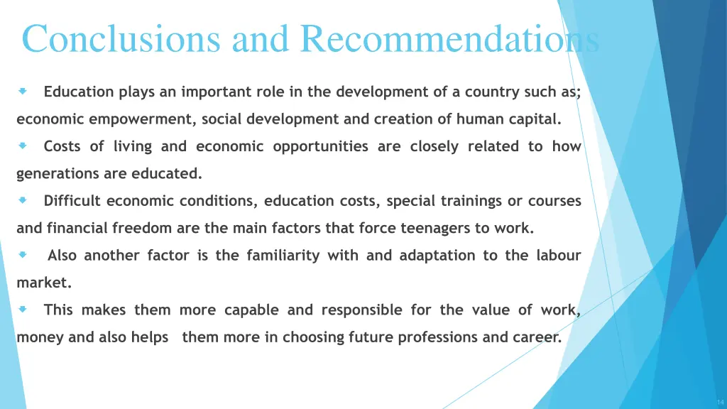 conclusions and recommendations