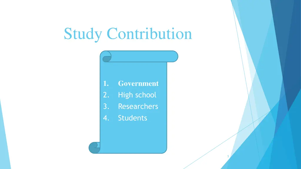 study contribution