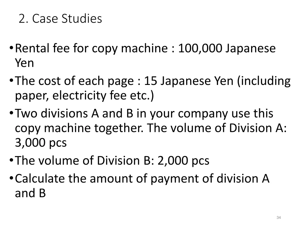 2 case studies