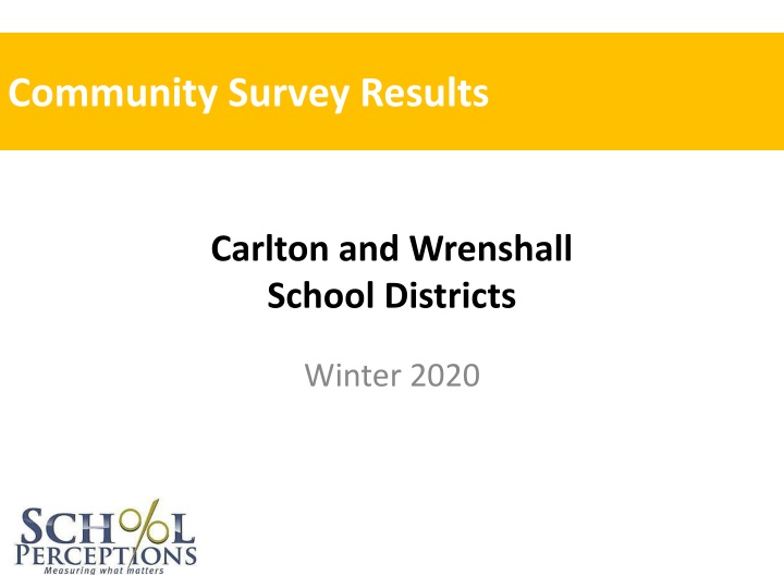 community survey results