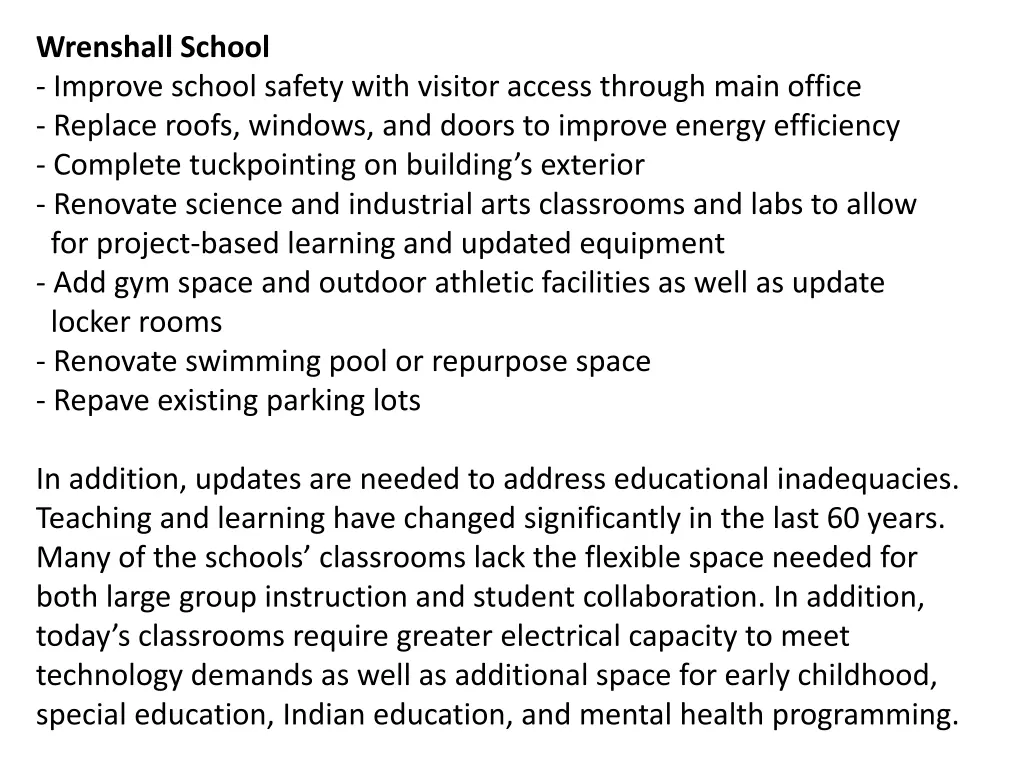 wrenshall school improve school safety with