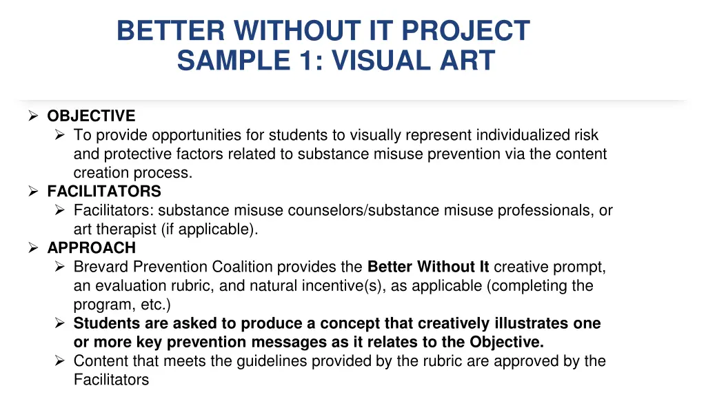 better without it project sample 1 visual art