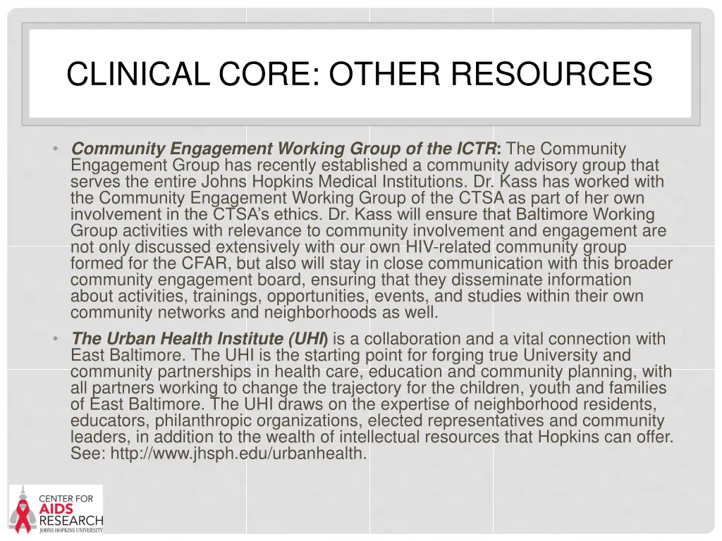 clinical core other resources 2