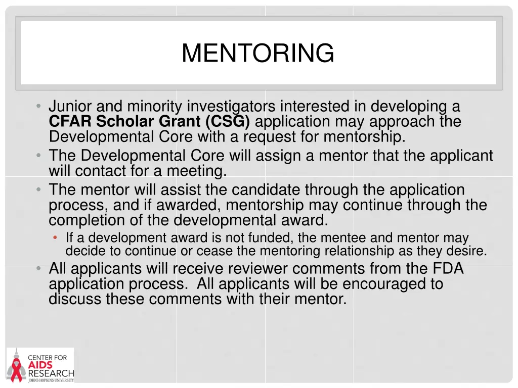 mentoring