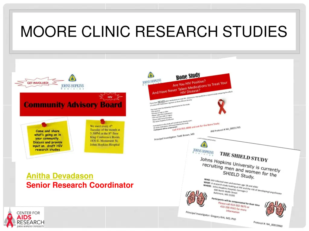 moore clinic research studies