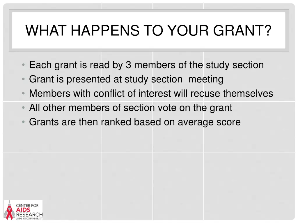 what happens to your grant 1