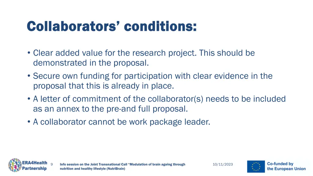 collaborators collaborators conditions