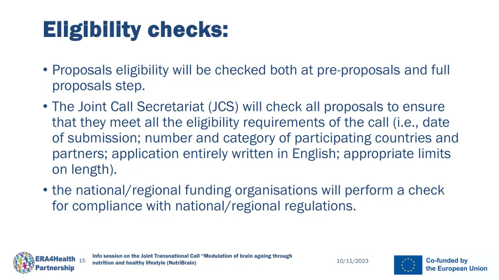 eligibility checks eligibility checks