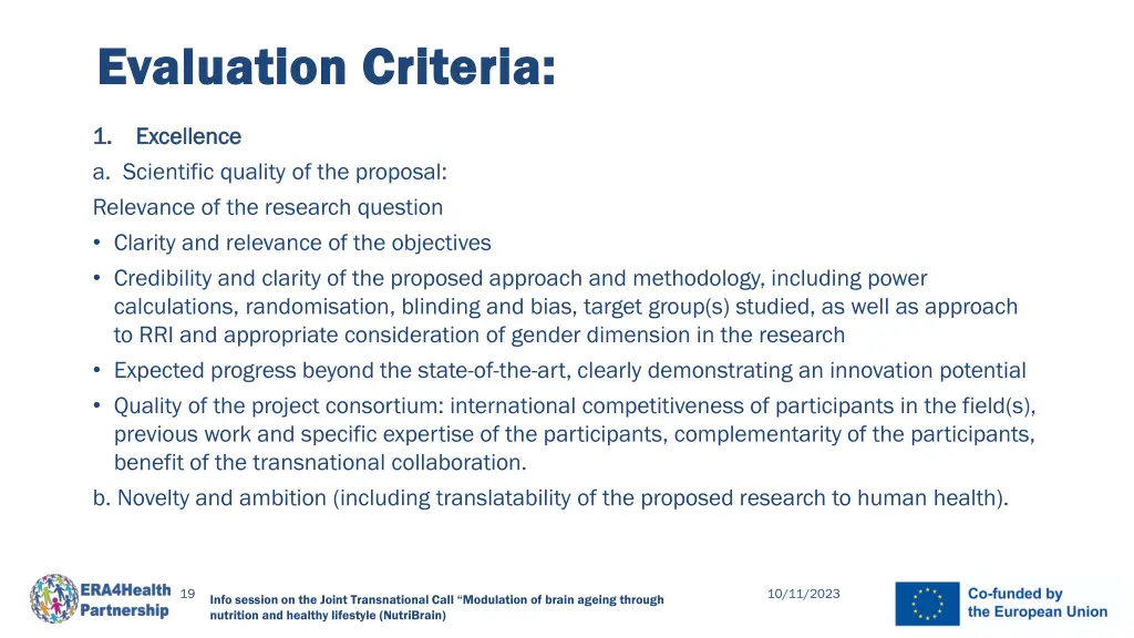 evaluation criteria evaluation criteria