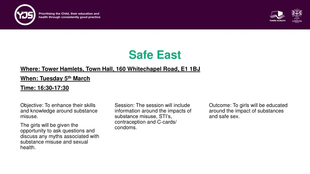 safe east