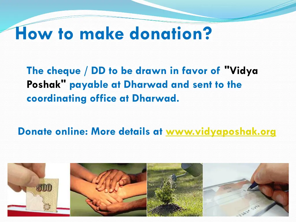 how to make donation