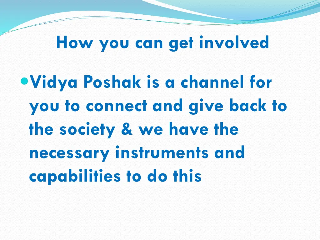 how you can get involved