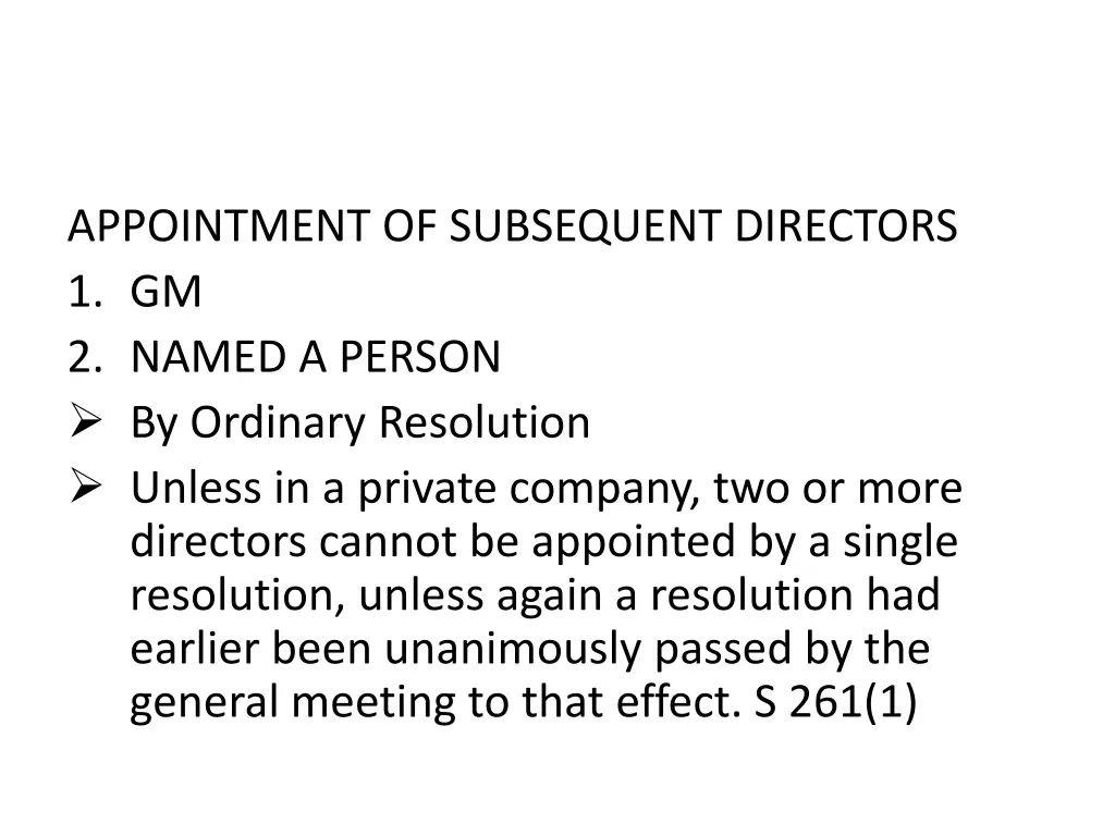 appointment of subsequent directors 1 gm 2 named