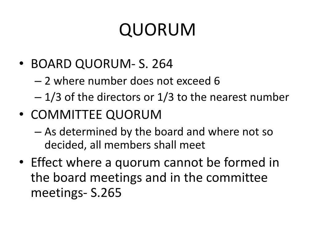 quorum