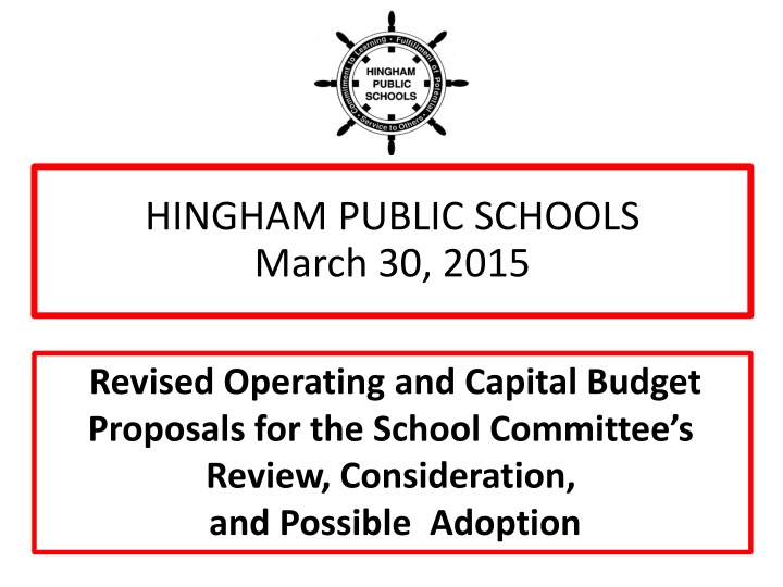 hingham public schools march 30 2015