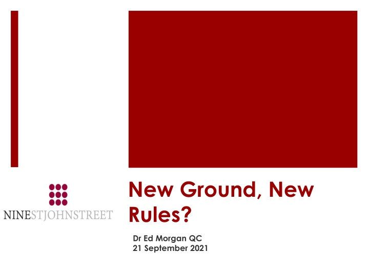 new ground new rules