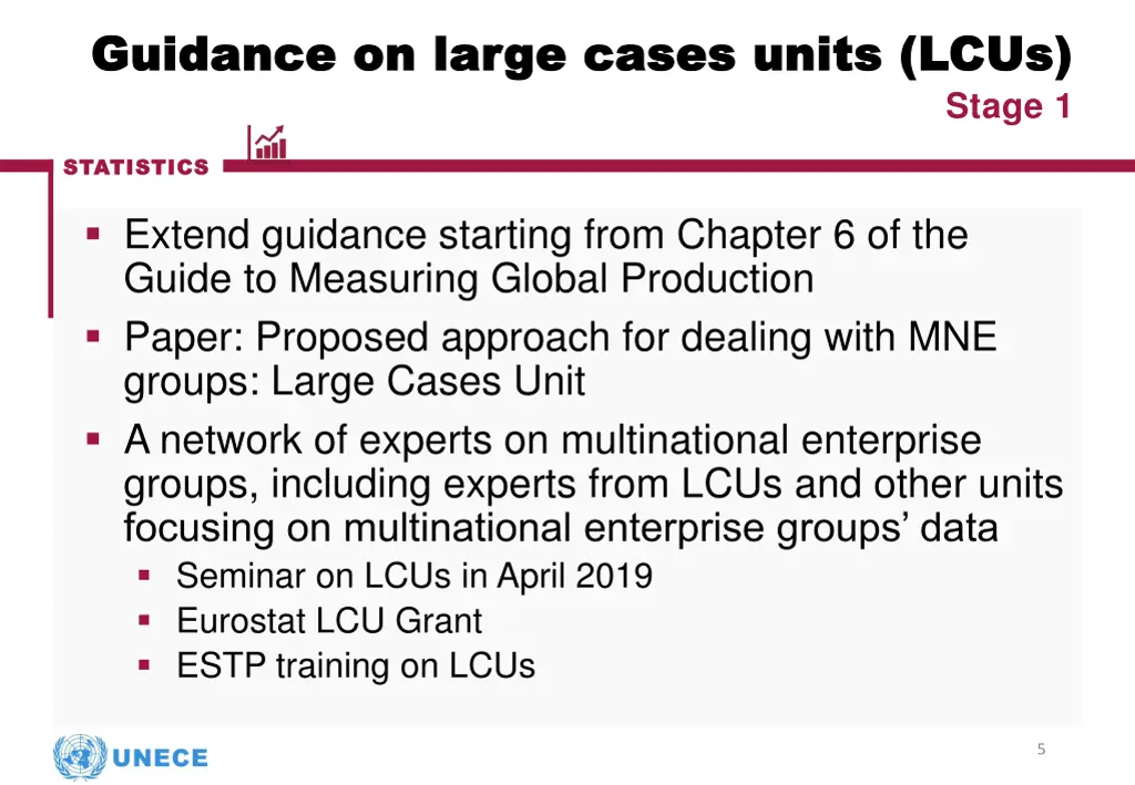 guidance on large cases units lcus guidance