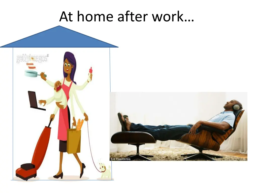 at home after work