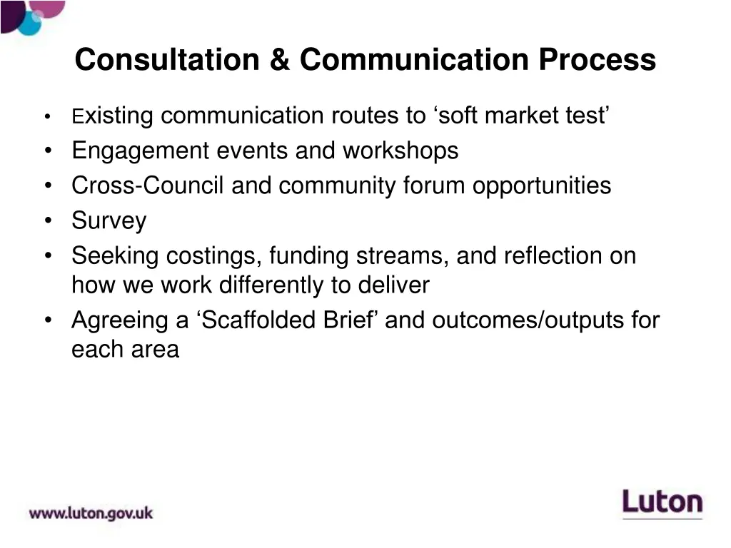 consultation communication process