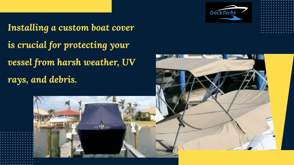 installing a custom boat cover