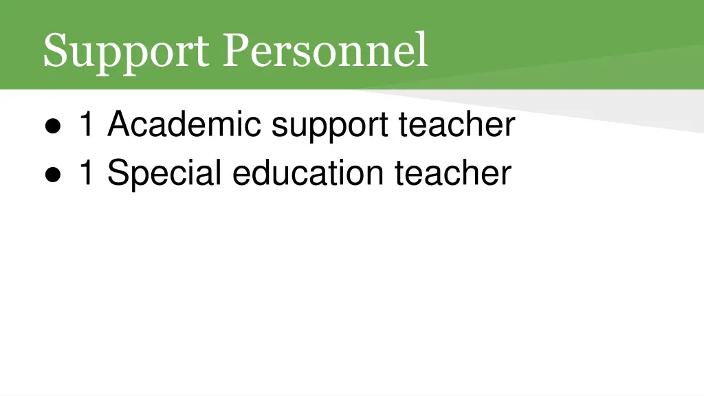 support personnel
