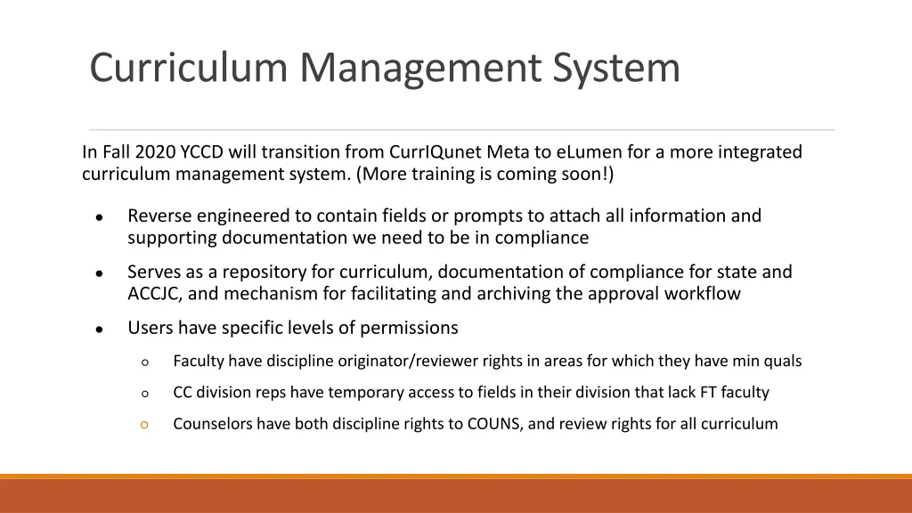 curriculum management system