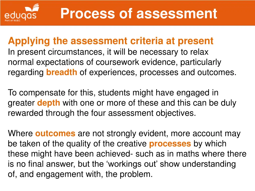 process of assessment 2