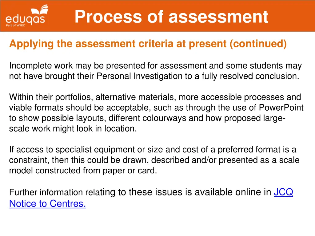 process of assessment 4