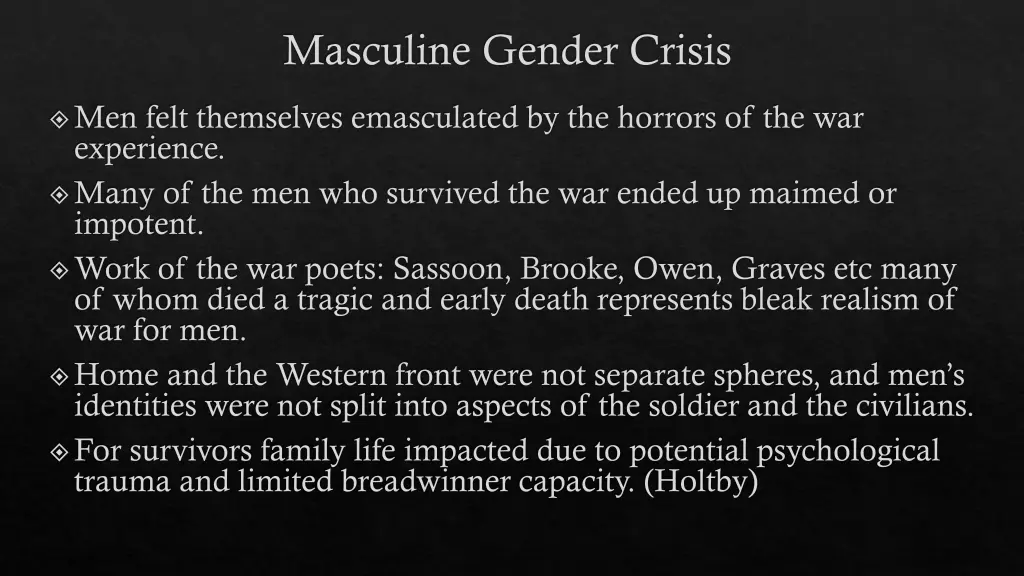 masculine gender crisis