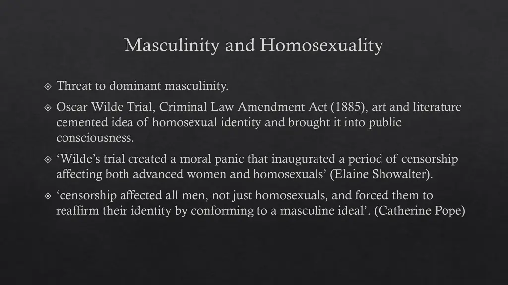 masculinity and homosexuality