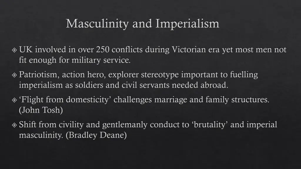 masculinity and imperialism