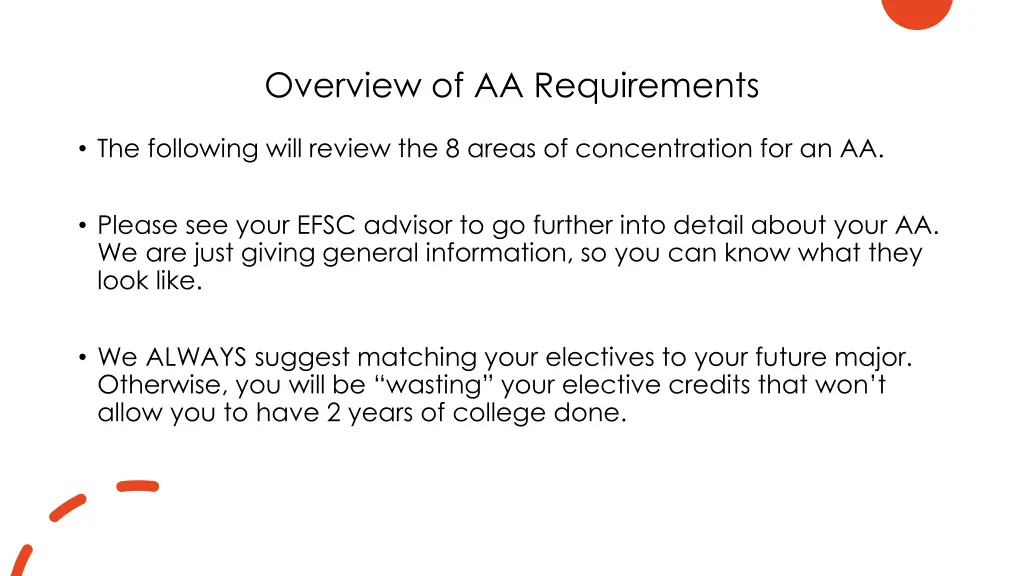 overview of aa requirements