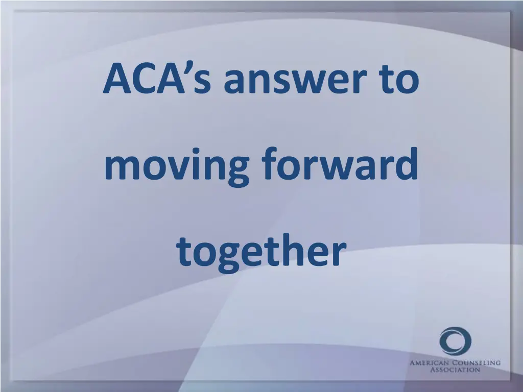 aca s answer to