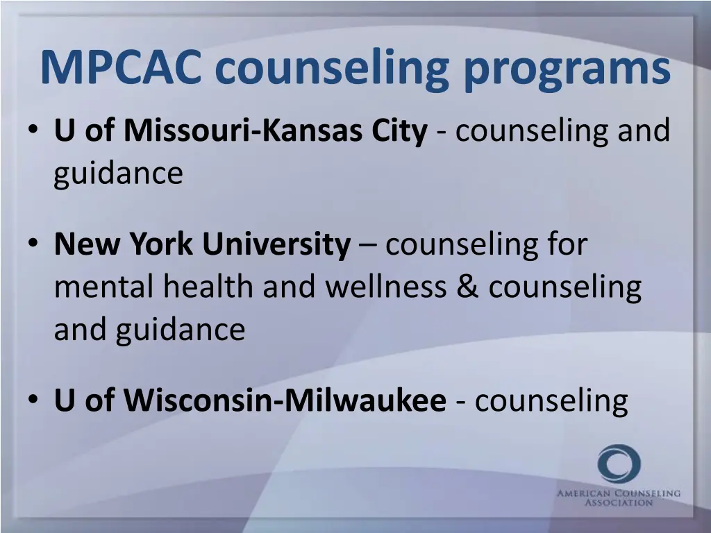 mpcac counseling programs u of missouri kansas