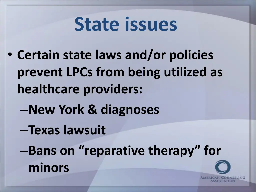 state issues