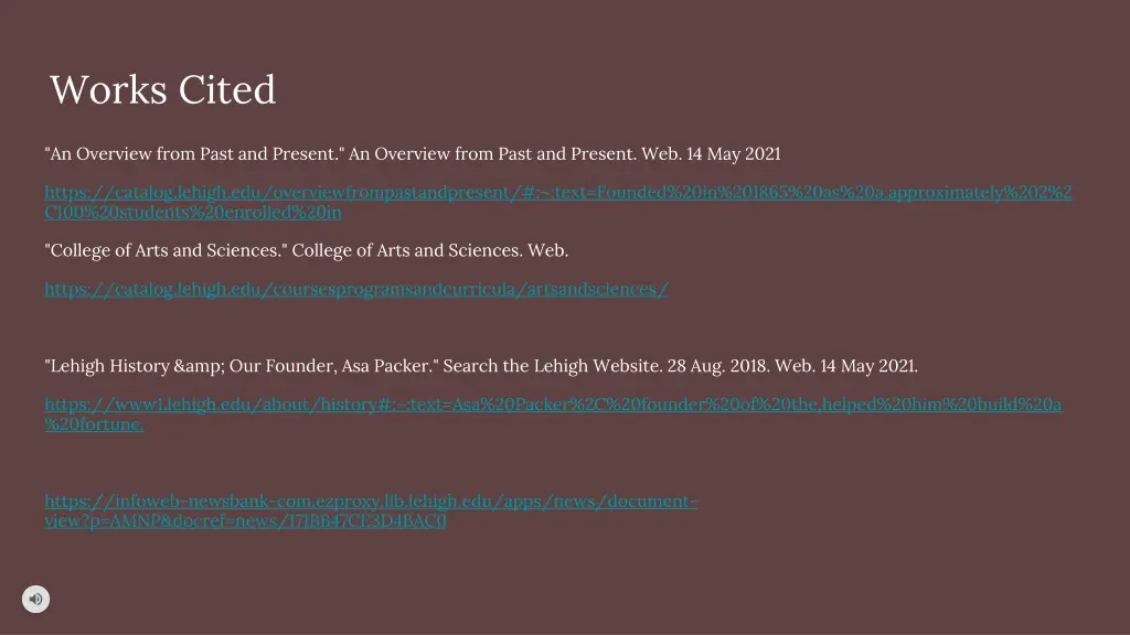 works cited
