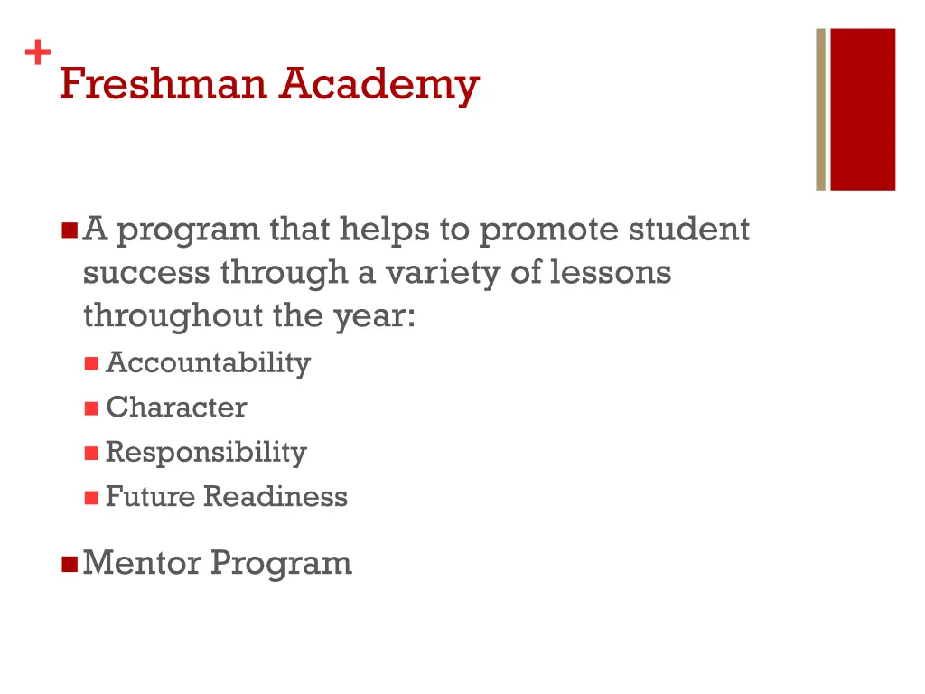 freshman academy
