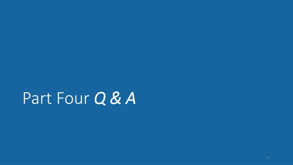 part four q a