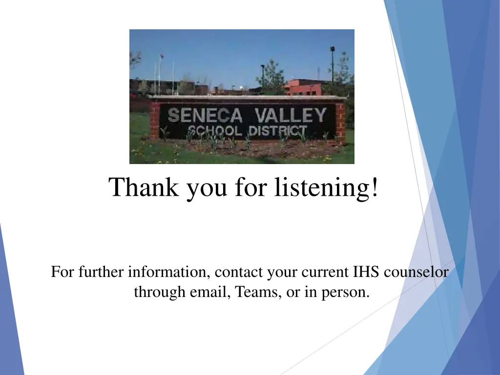 thank you for listening