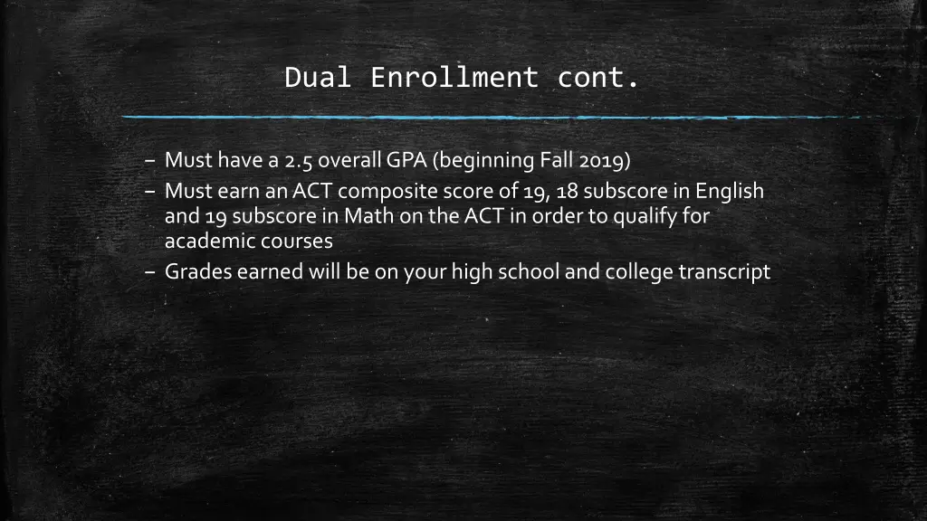 dual enrollment cont